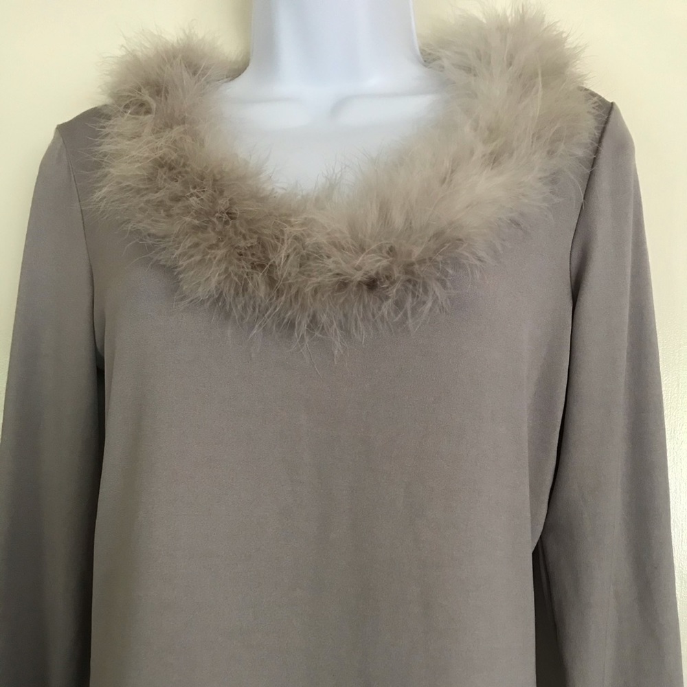 Eyeshadow, gray tank top , Long sleeves M size